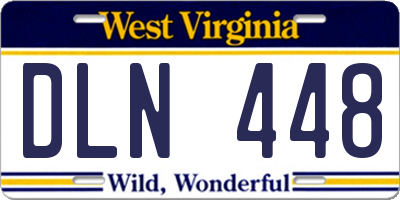 WV license plate DLN448