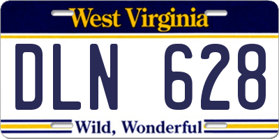 WV license plate DLN628