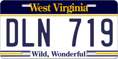WV license plate DLN719