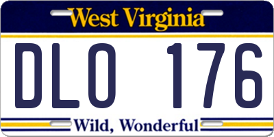 WV license plate DLO176