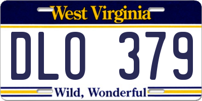 WV license plate DLO379