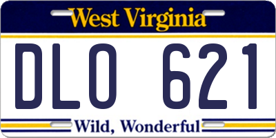 WV license plate DLO621
