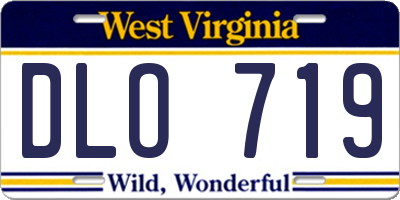 WV license plate DLO719