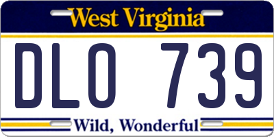 WV license plate DLO739