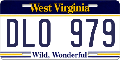 WV license plate DLO979