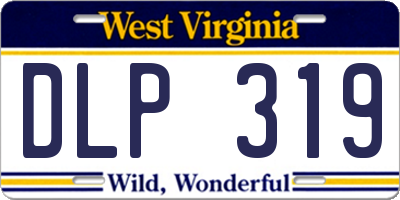 WV license plate DLP319