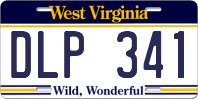 WV license plate DLP341