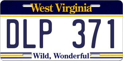 WV license plate DLP371