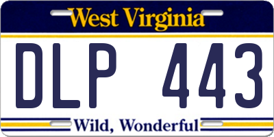 WV license plate DLP443