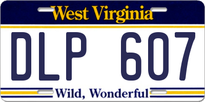 WV license plate DLP607
