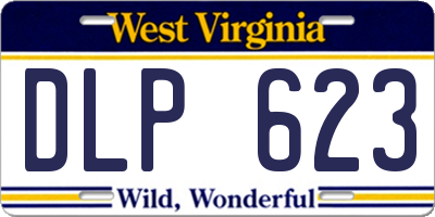 WV license plate DLP623