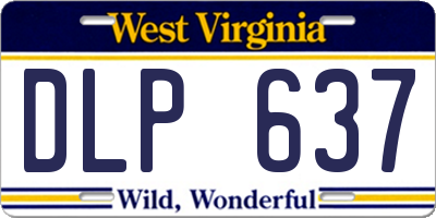 WV license plate DLP637