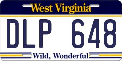 WV license plate DLP648