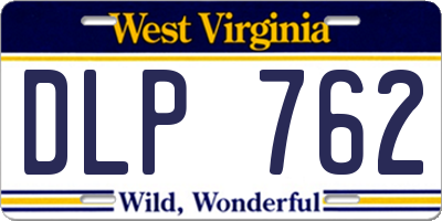 WV license plate DLP762