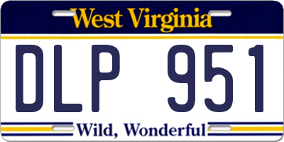 WV license plate DLP951