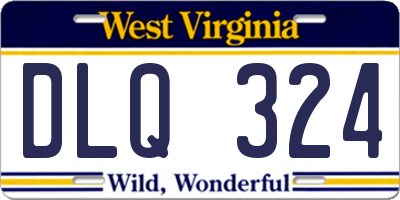 WV license plate DLQ324