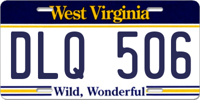 WV license plate DLQ506