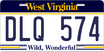 WV license plate DLQ574