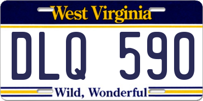 WV license plate DLQ590