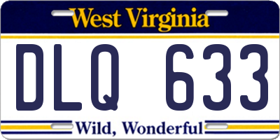 WV license plate DLQ633