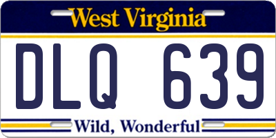 WV license plate DLQ639