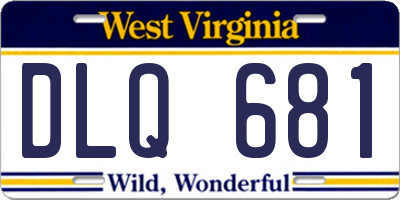 WV license plate DLQ681