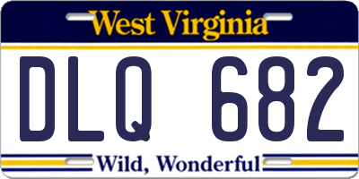 WV license plate DLQ682