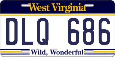 WV license plate DLQ686