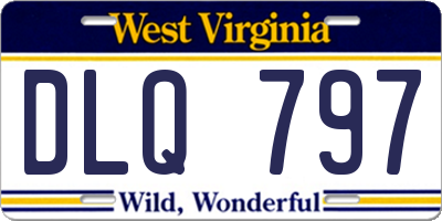 WV license plate DLQ797