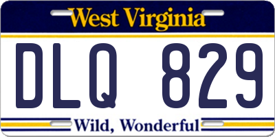 WV license plate DLQ829