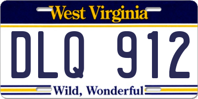 WV license plate DLQ912