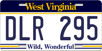 WV license plate DLR295