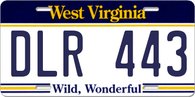 WV license plate DLR443