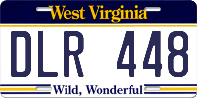 WV license plate DLR448