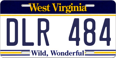 WV license plate DLR484