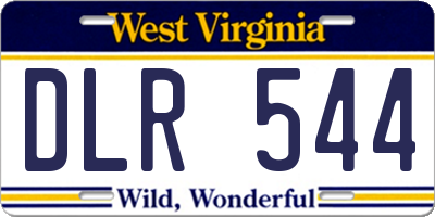 WV license plate DLR544
