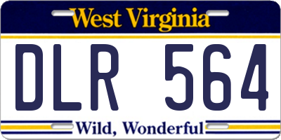 WV license plate DLR564