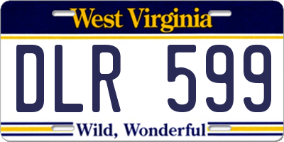 WV license plate DLR599