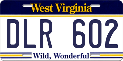 WV license plate DLR602