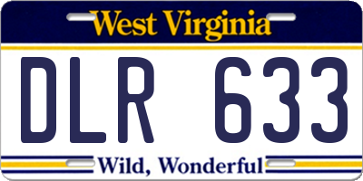 WV license plate DLR633