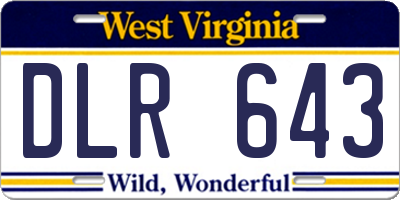WV license plate DLR643