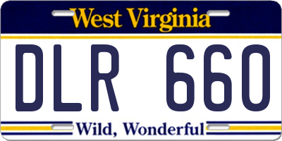 WV license plate DLR660