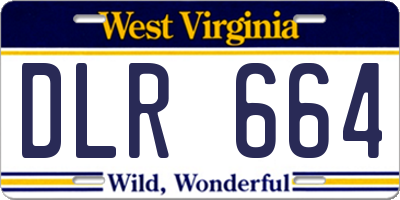 WV license plate DLR664