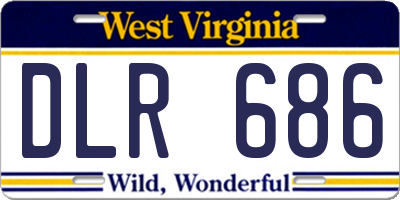WV license plate DLR686