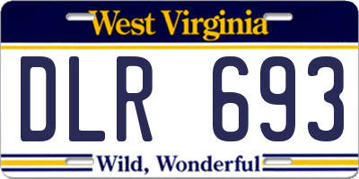 WV license plate DLR693