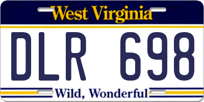 WV license plate DLR698