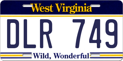 WV license plate DLR749
