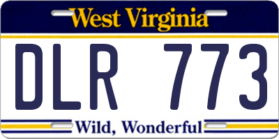 WV license plate DLR773