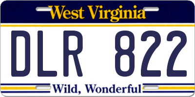 WV license plate DLR822