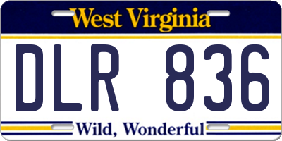 WV license plate DLR836